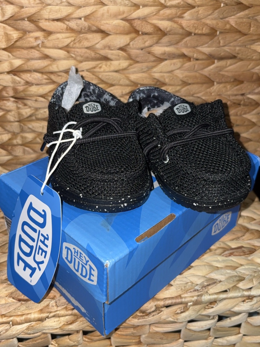 Hey Dude baby Black Lightweight Slip-On Shoes